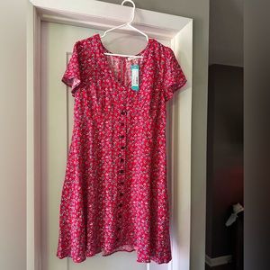 Red Floral Dress